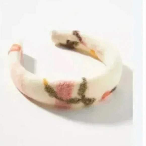NWT Anthropologie Cozy Felted Floral Headband - Picture 2 of 2